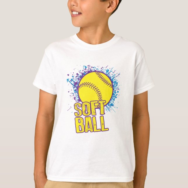 Softball Splatter T-Shirt (Front)