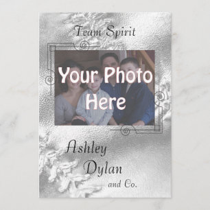 Softball Sports Blended Family Photo Wedding Invitation