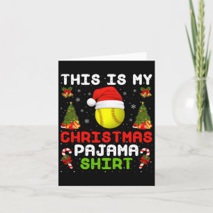 Softball Sports Lover This Is My Softball Christma Card