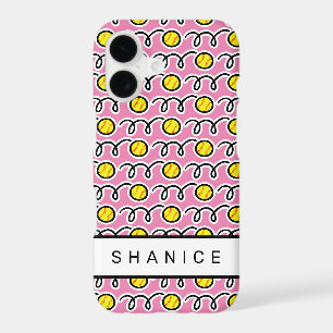 Softball sports pattern personalized name iPhone 17 case
