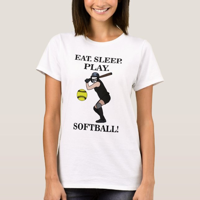 Softball Sports Player  T-Shirt (Front)
