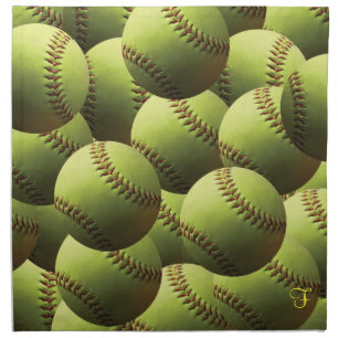 Softball Sports Wedding Theme Napkin