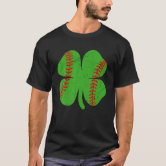 St. Patrick's Day Shamrock Baseball Saint Paddy's Kids Boys T-Shirt