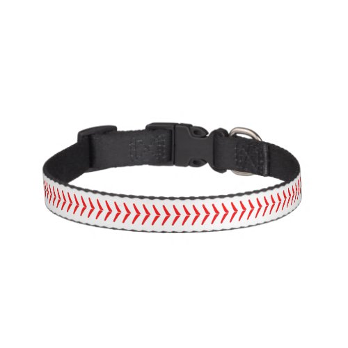 Softball Stitches Dog Collar