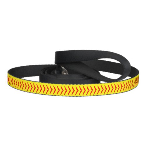 Softball Stitches Dog Leash