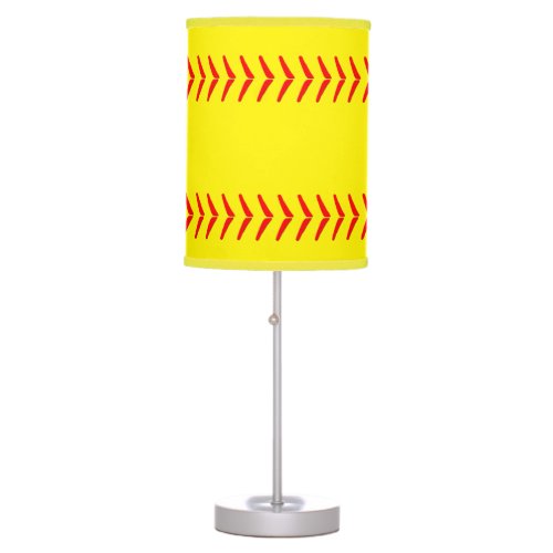 Softball Stitches Table Lamp