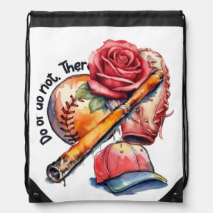 Softball Summer Drawstring Bag