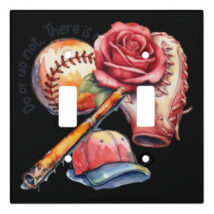 Softball Summer Light Switch Cover