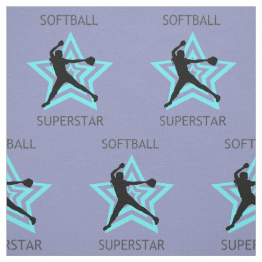 Softball Superstar Fabric