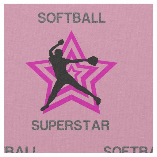 Softball Superstar Fabric
