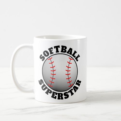 Softball Superstar Sport Coffee Mug