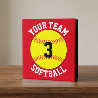 Softball Team Name and Color Player Name & Number