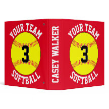Softball Team Name and Color Player Name & Number