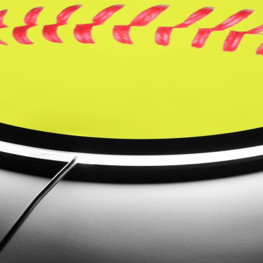 Softball Team Name Custom Text Illuminated Sports LED Sign (Edge)