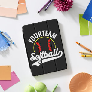 Softball Team Player ADD NAME Personalized League iPad Pro Cover