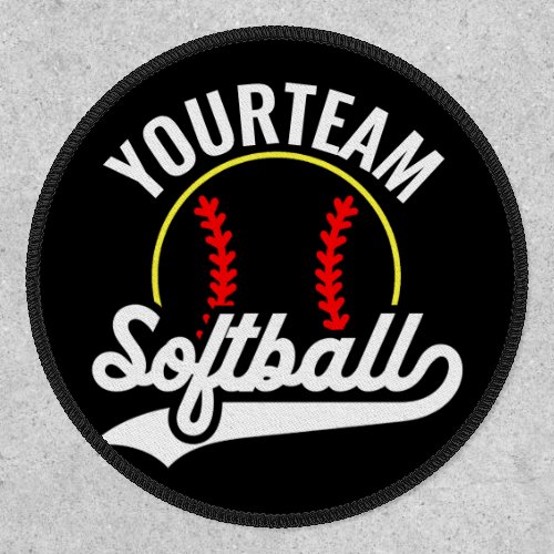 Softball Team Player ADD NAME Personalized League Patch