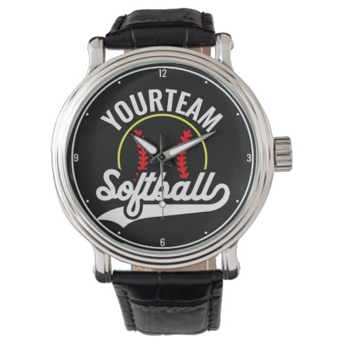 Softball Team Player ADD NAME Personalized League Watch
