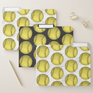 Softball team work folders