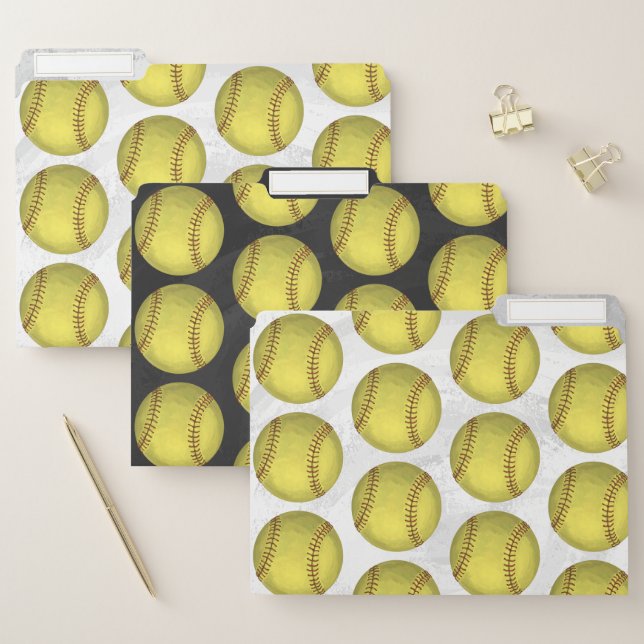 Softball team work folders (Set)