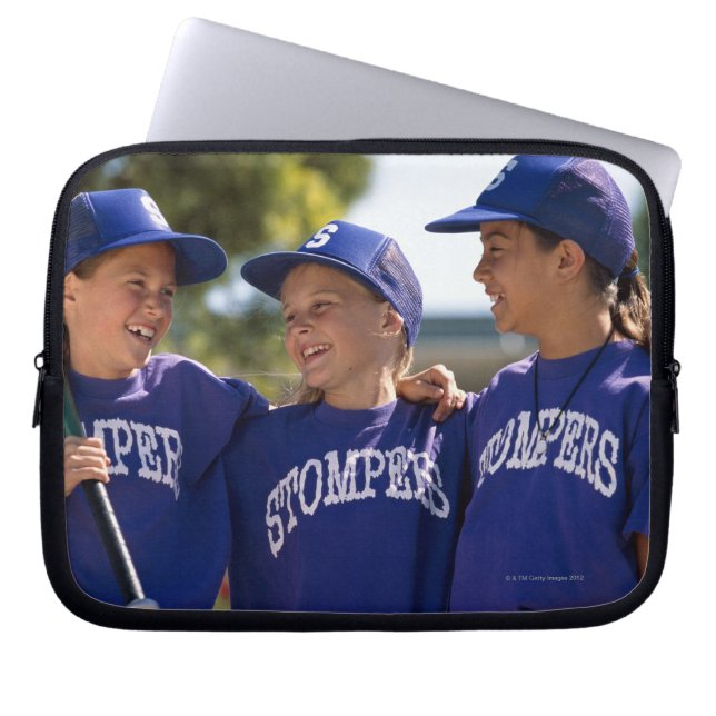 Softball teammates laptop sleeve (Front)