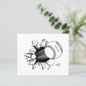 softball tearing through fast ball graphic (Standing Front)
