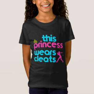 Golly Girls: This Princess Wears Cleats Softball T-Shirt