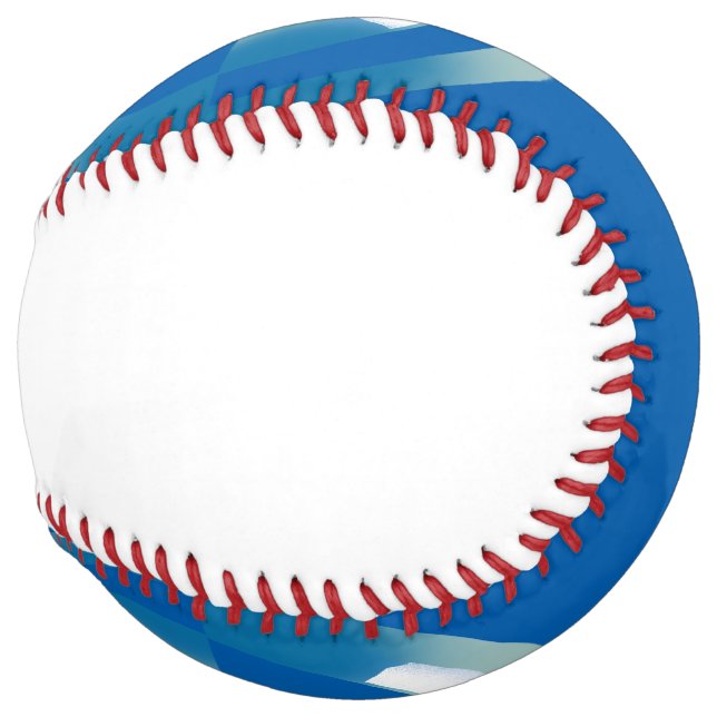 Softball with Abstract Circular Design (Back Left)
