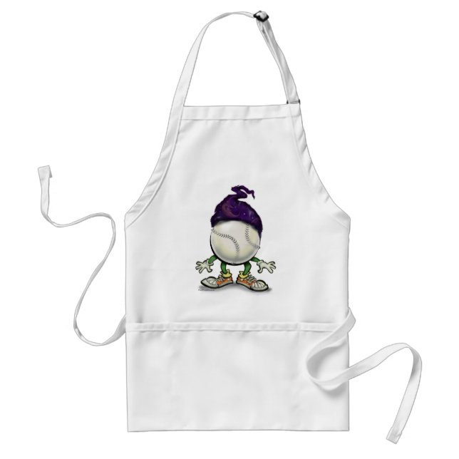 Softball Wizard Adult Apron (Front)