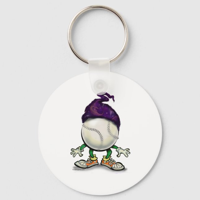Softball Wizard Keychain (Front)