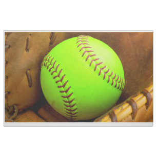 Softball Yellow Fast Cotton (56" width) Fabric