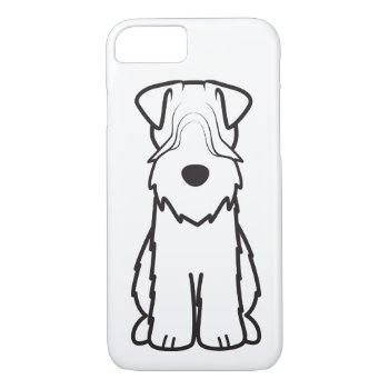 Softcoated Wheaten Terrier Dog Cartoon Iphone 8/7 Case by DogBreedCartoon at Zazzle