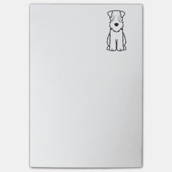 Softcoated Wheaten Terrier Dog Cartoon Post-it Notes by DogBreedCartoon at Zazzle