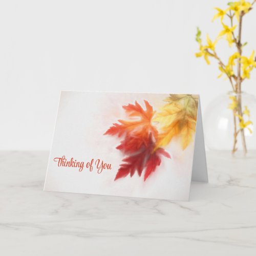 Softened Fall Thinking of You Greeting Card