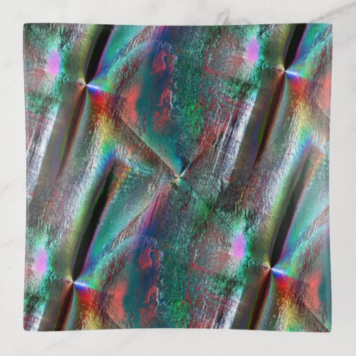 Softened psychedelic woody texture digital rugged trinket tray