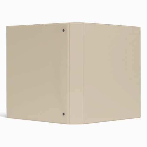 Softer Tan Solid Color 3 Ring Binder