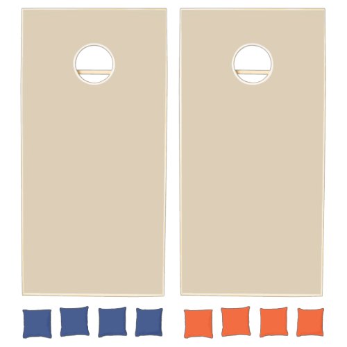 Softer Tan Solid Color Cornhole Set