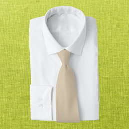 Softer Tan Solid Color Neck Tie