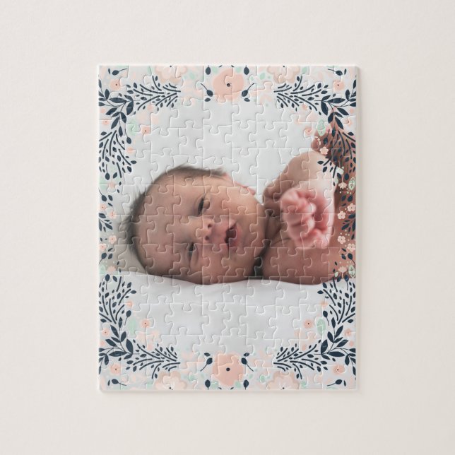 Softest Botanical Pastel Floral Photo Jigsaw Puzzle (Vertical)