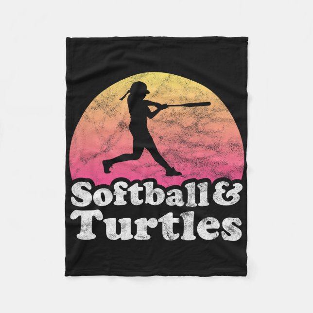 Softll And Turtles Women Or Girls Turtle  Fleece Blanket (Front)