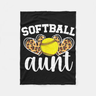 Softll Aunt Proud Aunt Of A Softll Player Aunt _1  Fleece Blanket