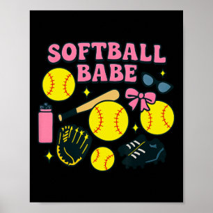 Softll Be Coquette Design With Bow, T, And Glove Poster