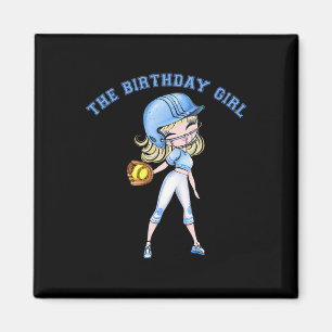 Softll Birthday Girl Party 6 7 8 9 10 11 12 13 14 Magnet