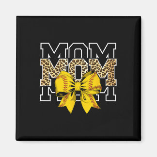 Softll Bow Women For Softll Leopard Mom Mothers Da Magnet