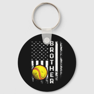 Softll Brother American Flag Vintage Christmas Xma Keychain