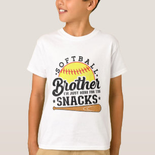 Softll Brother I'm Just Here For The Snacks Funny T-Shirt