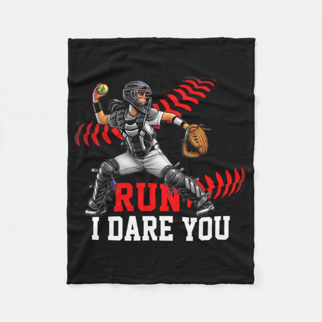 Softll Catcher Run I Dare You Design For Girls And Fleece Blanket (Front)