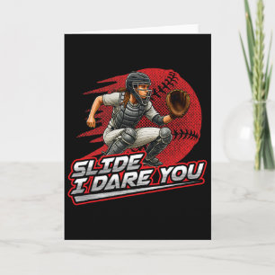 Softll Catcher Slide I Dare You Strong Girl Design Card