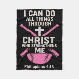 Softll Christian Athlete Christ Centered  Fleece Blanket