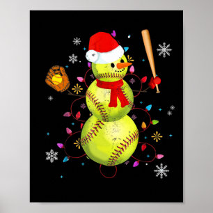 Softll Christmas Funny Softll Snowman Xmas Gifts Poster