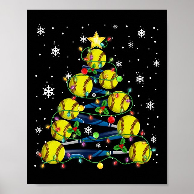 Softll Christmas Tree Merry Christmas Pajamas Men  Poster (Front)